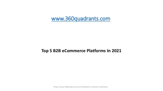 Top 5 B2B eCommerce Platforms In 2021