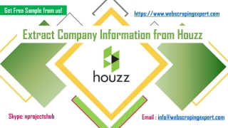 Extract Company Information from Houzz