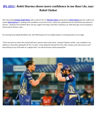 Rohit Sharma shows more confidence in me than I do, says Rahul Chahar