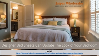 update bedroom look with designer bed sheet