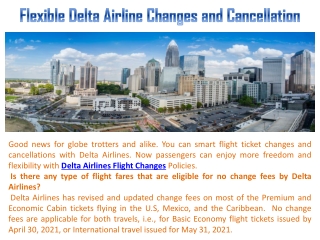 Flexible Delta Airline Changes and Cancellation