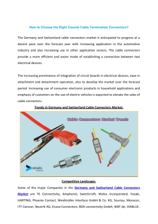 Germany and Switzerland Cable Connectors Market Trends