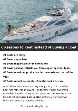 6 Reasons to Rent Instead of Buying a Boat