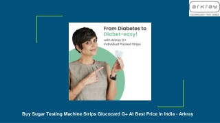 Buy Sugar Testing Machine Strips Glucocard G  At Best Price in India - Arkray