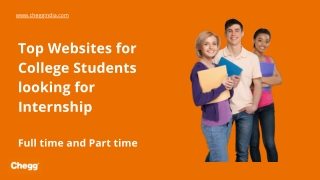 Top Websites for College Students looking for Internship- Full time and Part time