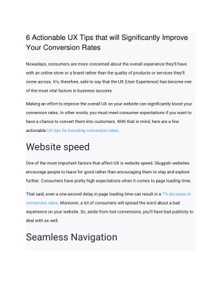 6 Actionable UX Tips that will Significantly Improve Your Conversion Rates-converted