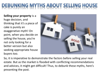 Debunking Myths About Selling House