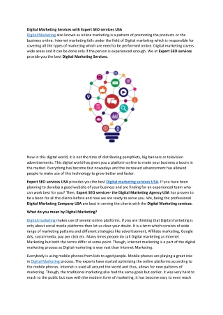 Digital Marketing