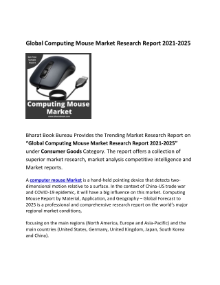 Global Computing Mouse Market Research Report 2021-2025