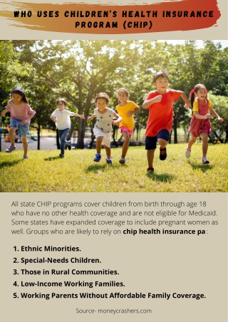 Who Uses Children’s Health Insurance Program (CHIP)