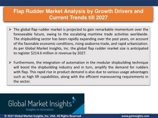 Flap Rudder Market is expected to witness rapid escalation globally by 2027