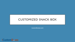 Customized Snack box