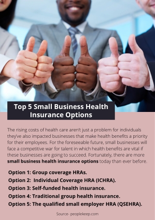Top 5 Small Business Health Insurance Options