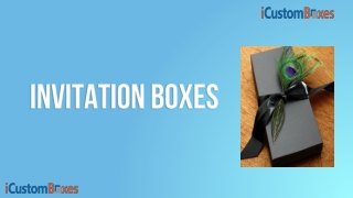 We Offer The Best Style Invitation Boxes in the US | ICustomBoxes