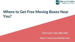 Where to Get Free Moving Boxes Near You