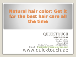 Natural hair color: Get it for the best hair care all the time