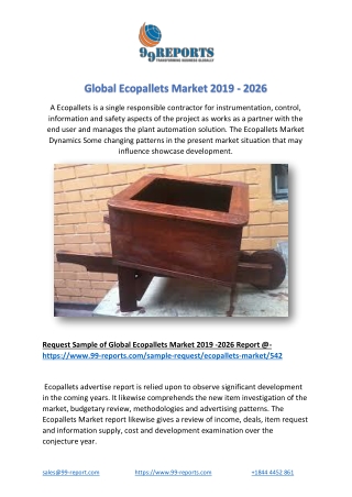 Global Ecopallets Market 2019 - 2026