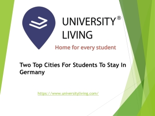 Two Top Cities For Students To Stay In Germany