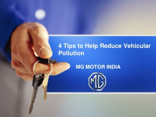 4 Tips to Help Reduce Vehicular Pollution