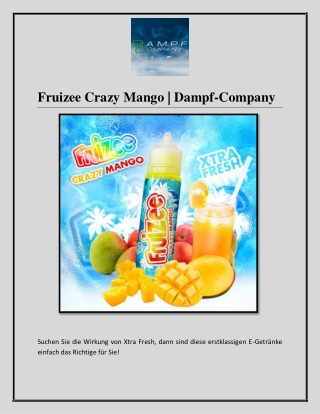 Fruizee Crazy Mango | Dampf-Company