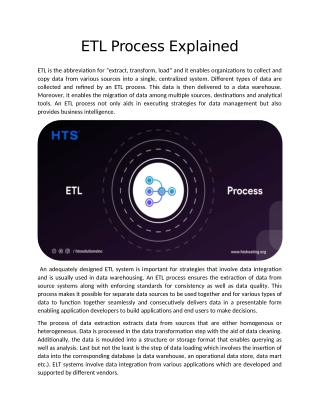 ETL Process Explained