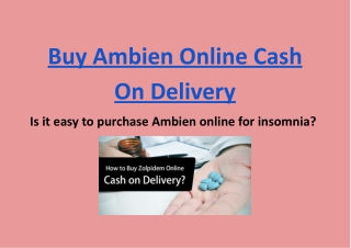 Buy Ambien Online Cash On Delivery