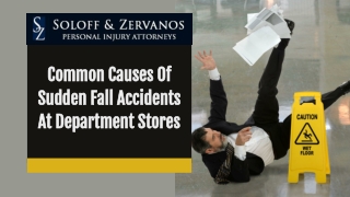 Common Causes Of Sudden Fall Accidents At Department Stores