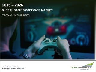 Global Gaming Software Market is expected to reach USD159.59 billion by 2026