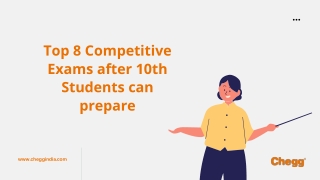 Top Competitive Exams after 10th, students can prepare