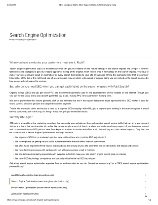 Which is the best Search Engnine Optimization company in Delhi?