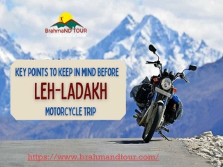 Key Points to Keep in Mind Before Leh Ladakh Motorcycle Trip