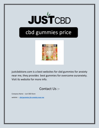 cbd gummies for anxiety near me