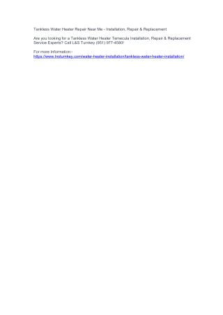 Tankless WTankless Water Heater Repair Near Me - Instaater Heater Repair Near Me