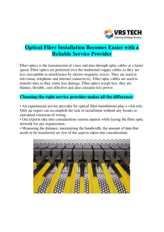 Fiber optic companies in Dubai