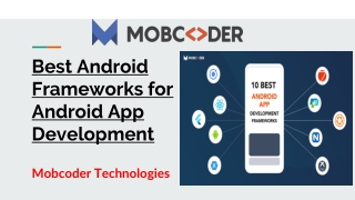 Best Android Frameworks for Android App Development