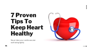 7 Proven Tips To Keep Heart Healthy