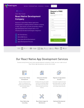 Top React Native App Development Company in India