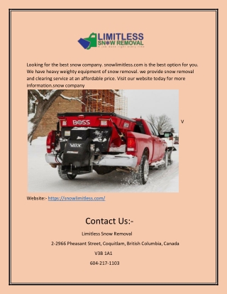 snow removal companies | snowlimitless.com