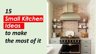 15 Small Kitchen Ideas to make the most of it