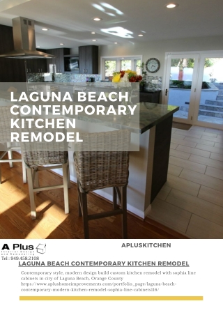 Laguna Beach Contemporary kitchen remodel