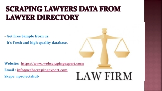 Scraping Lawyers Data from Lawyer Directory