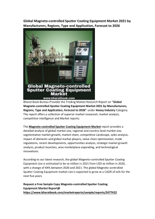 Global Magneto-controlled Sputter Coating