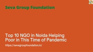 Top 10 NGO in Noida Helping Poor in This Time of Pandemic