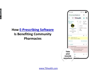 How E Prescribing Software Is Benefiting Community Pharmacies