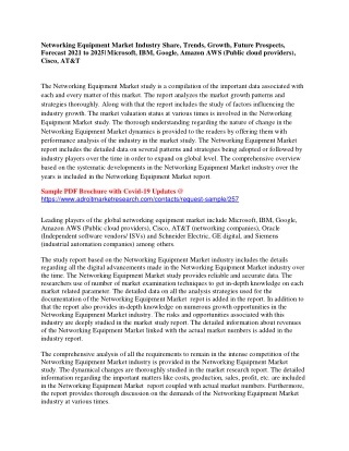 Networking Equipment Market