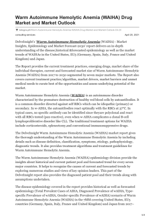 warm antibody hemolytic anemia