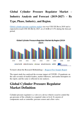 Global Cylinder Pressure Regulator Market