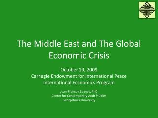 The Middle East and The Global Economic Crisis