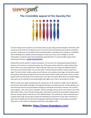 Custom Imprinted Pens