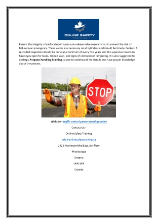 Traffic Control Person Course & Training Online